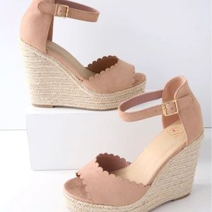 Lulus suede wedges